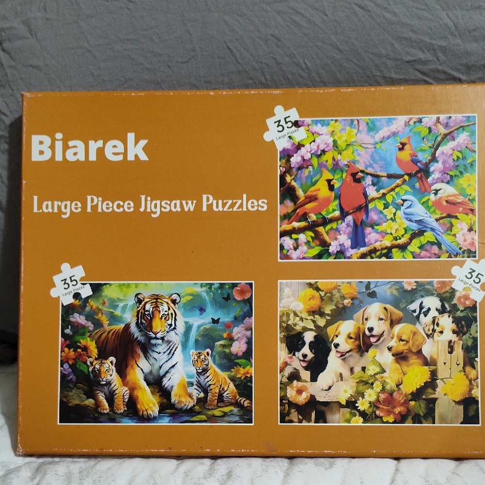 Biarek Large Piece Jigsaw Puzzles (3 puzzles)